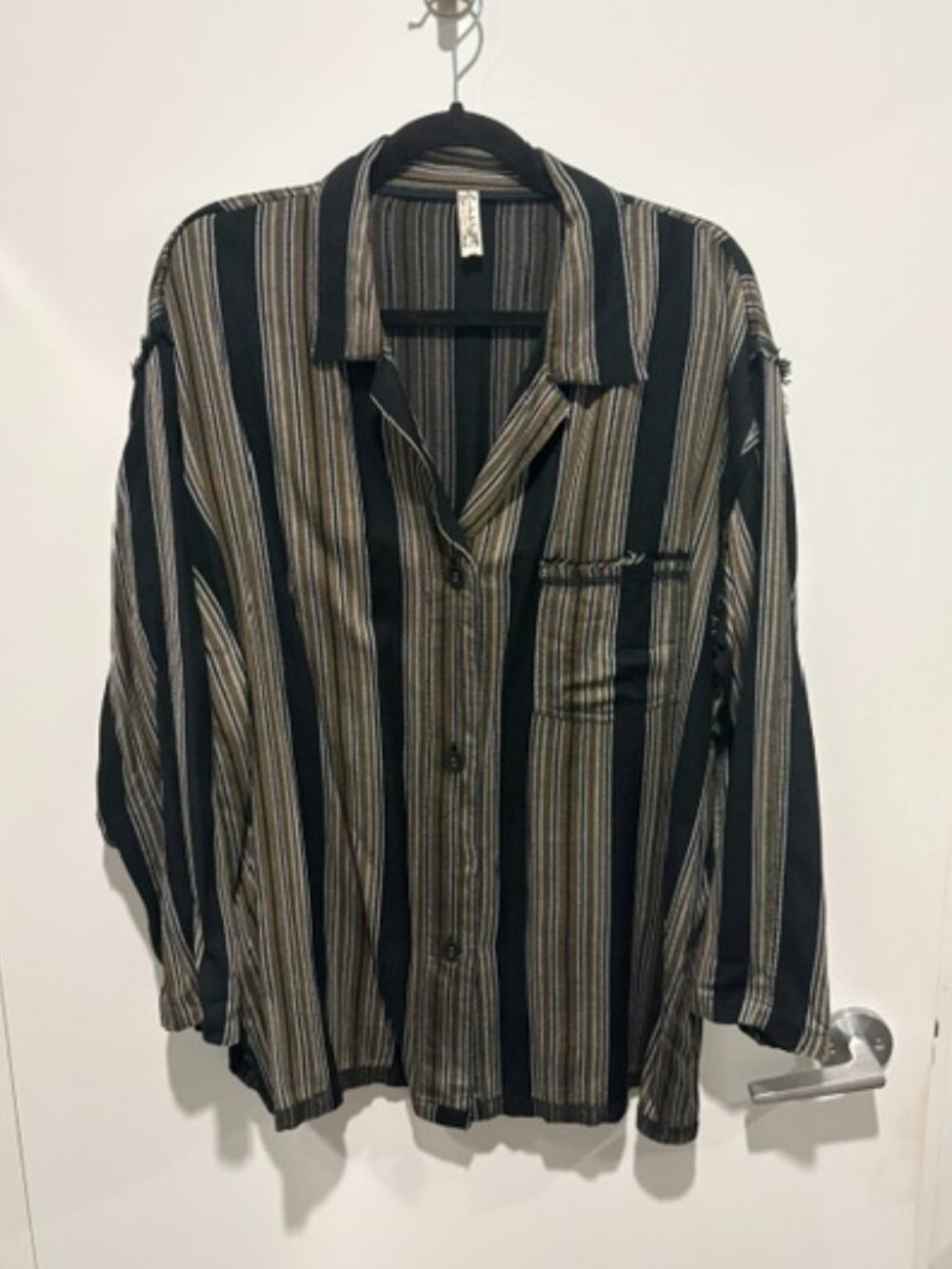Free People 3/4 Sleeve Button-up